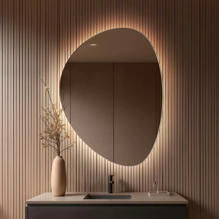 Lustro LED nieregularne obłe Fly od GieraDesign