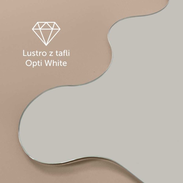 Lustro Zola jest wykonane z tafli Opti White