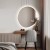 Lustro nieregularne łazienkowe Lapis w sypialni nad toaletką. GieraDesign