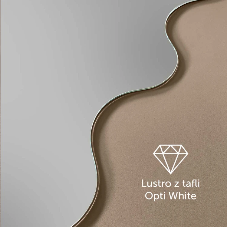 Lustro Lomi SQ jest wykonane z tafli Opti White