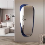 Lustro Isle Elong – niebieskie, podłużne