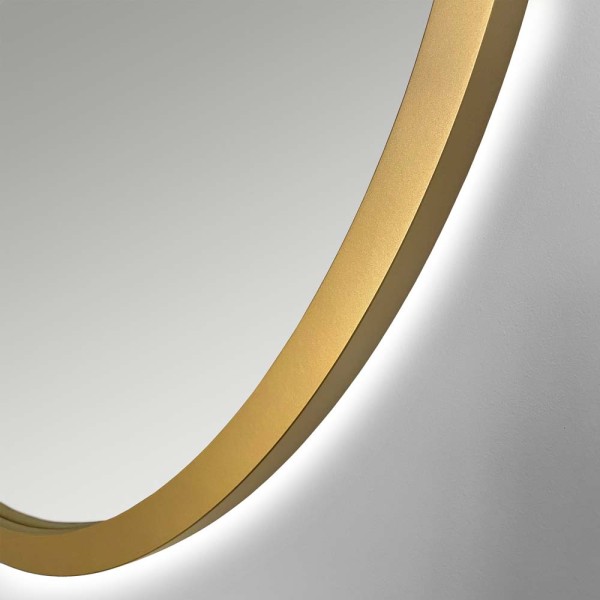 Detal lustra Scandi złote podświetlane. GieraDesign