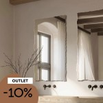 OUT122 - Lustro Era prostokątne łupane dekoracyjne