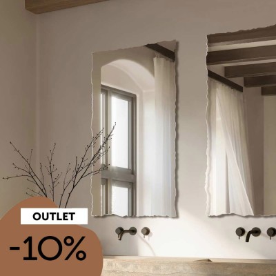 OUT122 - Lustro Era prostokątne łupane dekoracyjne