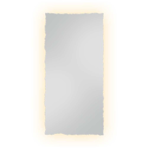 Lustro prostkątne łupane z podświetleniem LED, GieraDesign