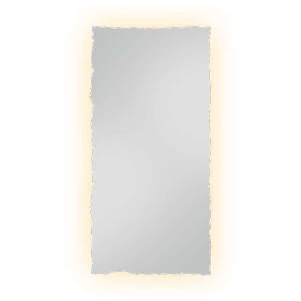 Lustro prostkątne łupane z podświetleniem LED, GieraDesign