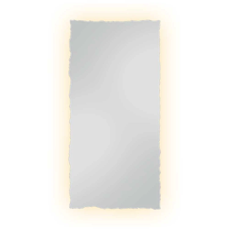Lustro prostkątne łupane z podświetleniem LED, GieraDesign
