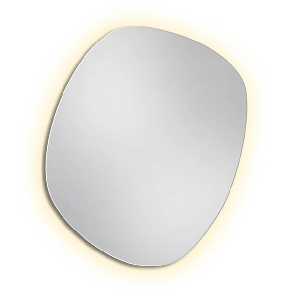 Lustro Roco podświetlane na białym tle. GieraDesign