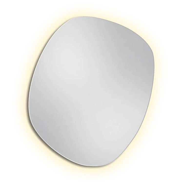 Lustro Roco podświetlane na białym tle. GieraDesign