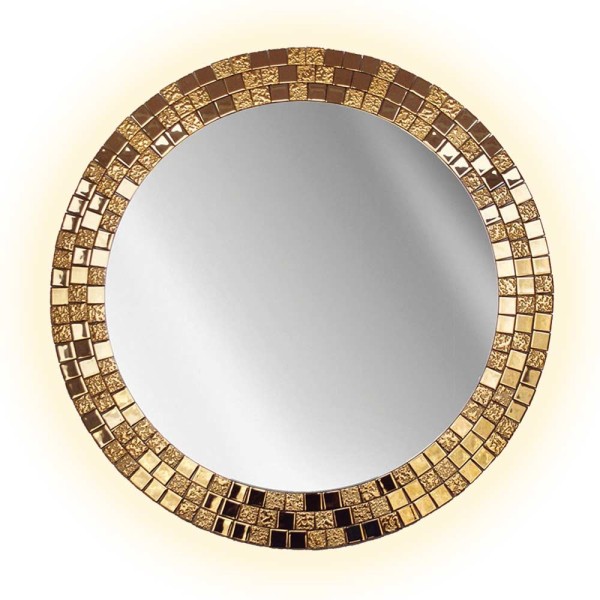 Lustro Aurea Gold podświetlane. GieraDesign