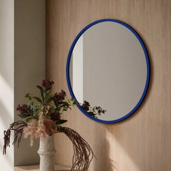 Lustro Scandi okrągłe w ramie w dowolnym kolorze RAL, GieraDesign.