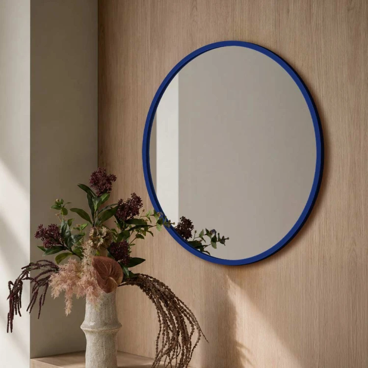 Lustro Scandi okrągłe w ramie w dowolnym kolorze RAL, GieraDesign.