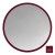 Lustro okrągłe Scandi w ramie w kolorze RAL 3005. GieraDesign