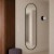 Lustro Ambient Slim - czarne, owalne  do korytarza. GieraDesign