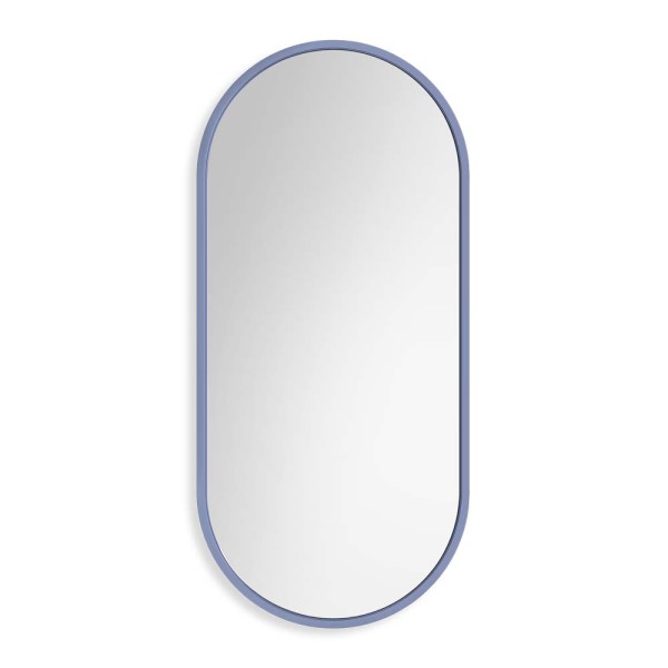 Lustro owalne Ambient w ramie w dowolnym kolorze RAL na białym tle, GieraDesign.