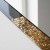 Lustro Attika Gold - w czarno-złotej ramie glamour, zbliżenie na ramę - GieraDesign