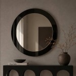 Lustro Lady – czarne, eleganckie do łazienki