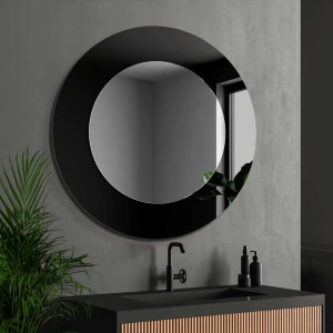 Lustro Modern Line Black – w szerokiej czarnej ramie