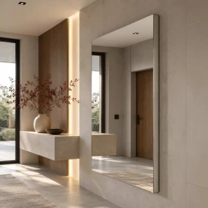 Lustro Silver Block – nowoczesne z lustrzanym bokiem