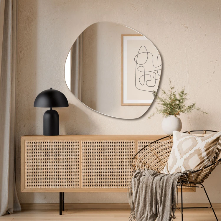 Lustro Roco Wide - o nieregularnym obłym kształcie,  GieraDesign