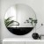 Eleganckie lustro Sunset z czarną wstawką, nowoczesna ozdoba łazienki. GieraDesign
