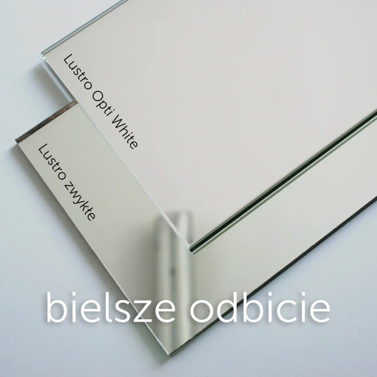Bielsze odbicie dzięki tafli opti white, GieraDesign.