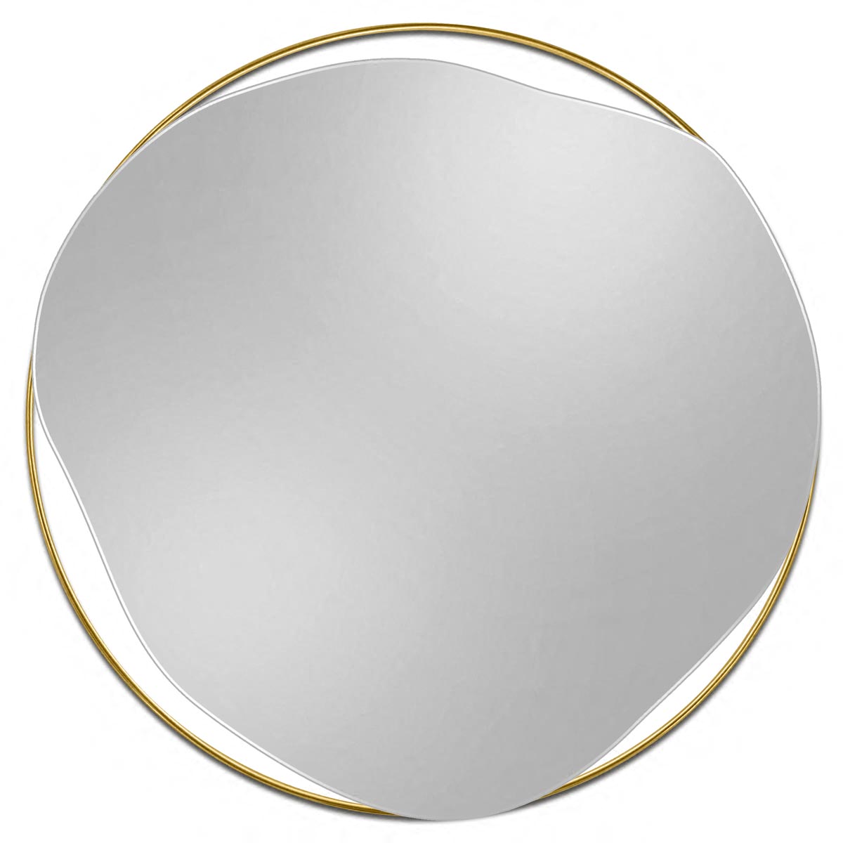 Lustro Ring Lapis w ramie z mosiądzu - nowość marki GieraDesign