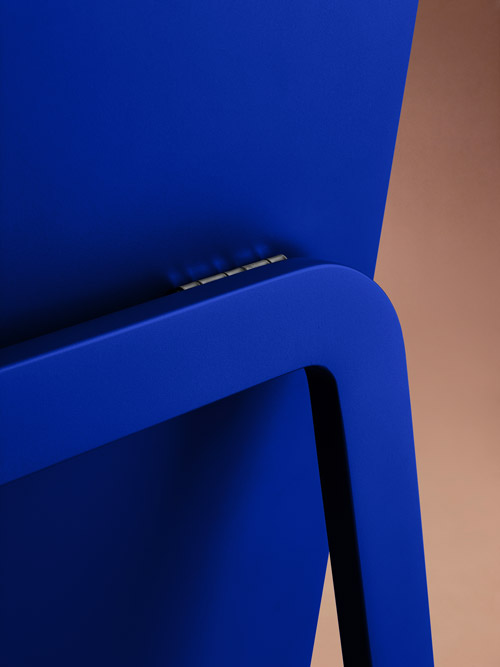 Kadr pleców lustra Billet niebieskie. GieraDesign