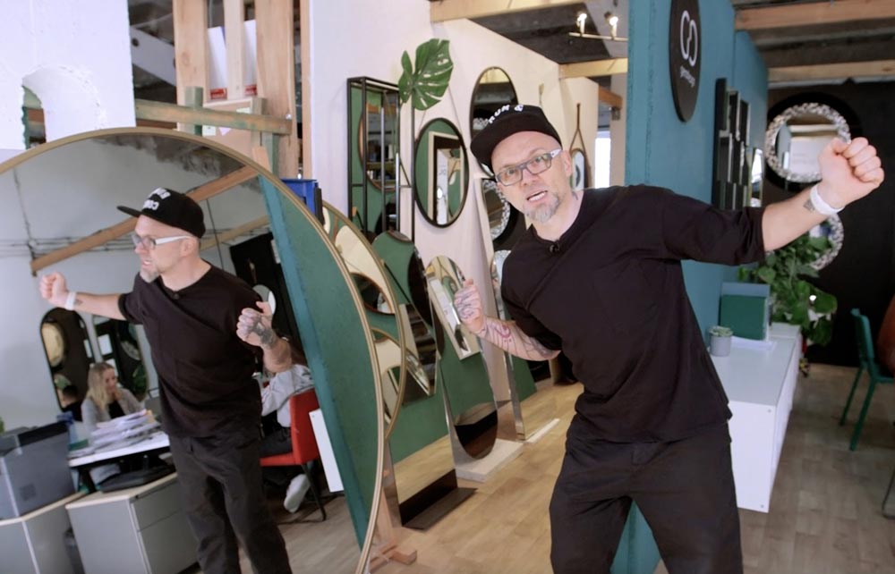 Wizyta Tomasza Pągowskiego w pracowni GieraDesign