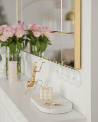 Lustro Credo Classic nad kominkiem @ange.likes