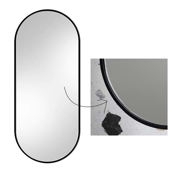 Lustro Ambient Slim w ramie 10 mm szerokości