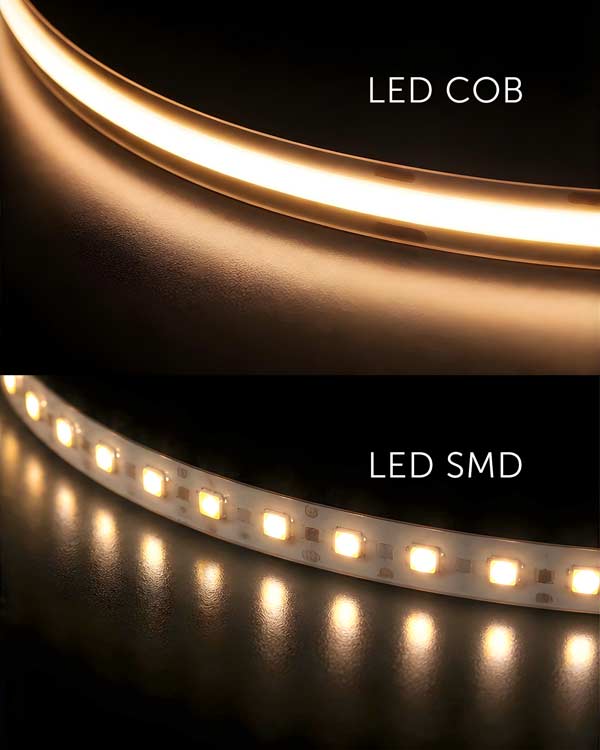 Porównanie taśm led COB i SMD. GieraDesign