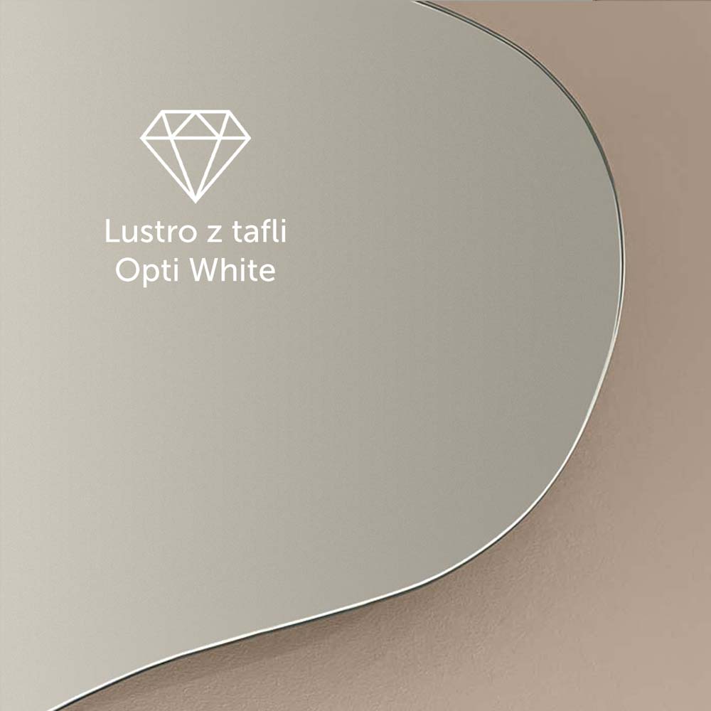 Lustro jest wykonane z tafli Opti White
