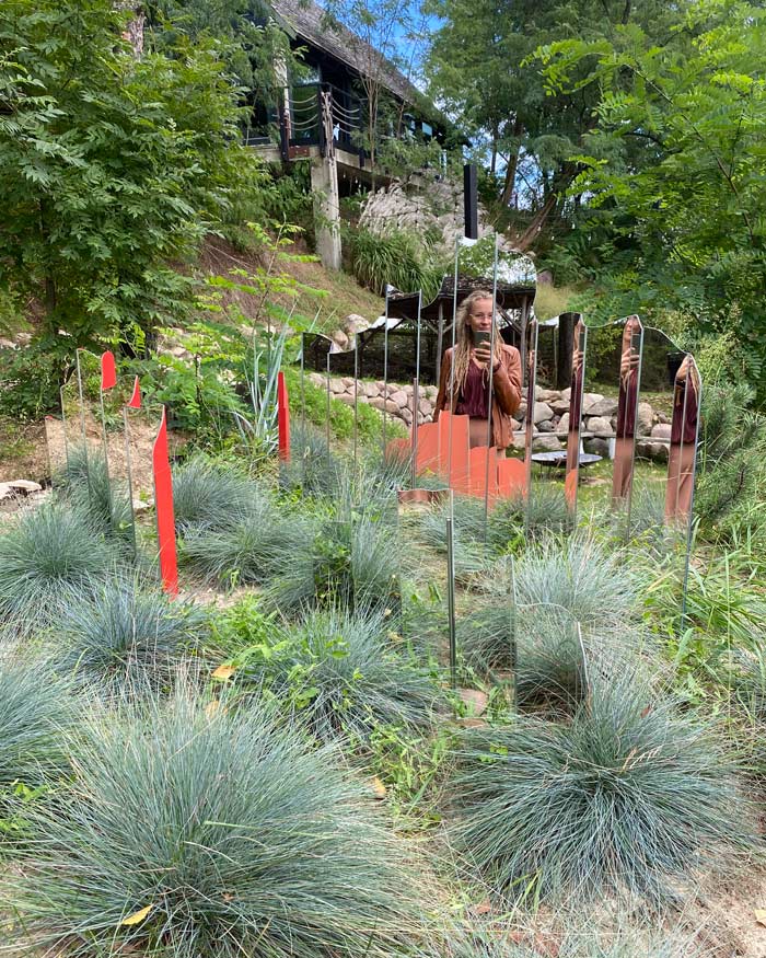 Lustrzne "płotki" do ogrodu, GieraDesign